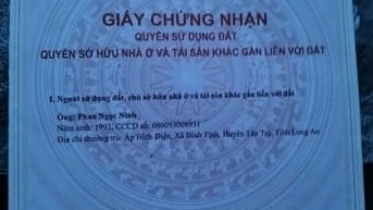 Bán Đất tại Nguyễn Văn Mỹ, Bình Tịnh, Tân Trụ, Long An, giá 780tr