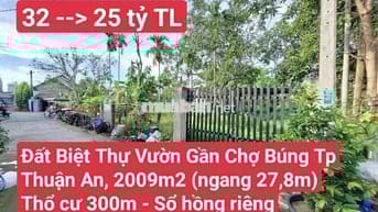 Đất Biệt Thự Vườn Đường CMT 8 vào 30m, P. Hưng Định (Thuận An tp HCM)