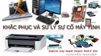 Dịch Vụ Nạp Mực Máy In &  Sửa Máy Tính Tận  Nơi dĩ an thuận an