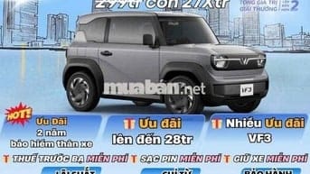 VF3 ưu đãi lên đến 28tr-sẵn xe- LS 3%- Quận 5