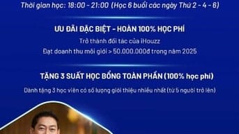TẶNG KHÓA HỌC CHỨNG CHỈ MÔI GIỚI BDS - NGHỀ HOT - THU NHẬP CAO 