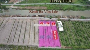 Hàng Vip F0 - Đất Vườn MT 816 View Kênh