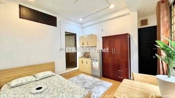 STUDIO FULL NỘI THẤT SIÊU XINH - CÓ THANG MÁY - GIÁP Q10