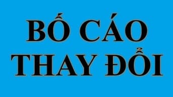 Bố cáo thay đổi nội dung ĐK hoạt động Cty Luật Trách Nhiệm Hữu Hạn BDS