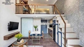 cho thuê căn hộ duplex ban công full nội thất mới