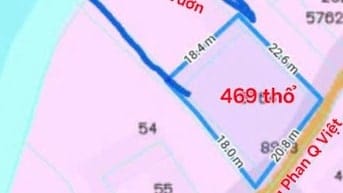 970m2 có 469m2 thổ, 2MT, 1MT đường,1MT sông Ông Hiếu, Đông Thạnh,CG