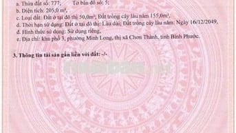 CẦN BÁN ĐẤT NỀN GẦN KCN CHƠN THÀNH