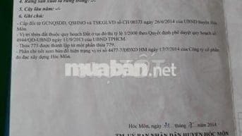 Chủ ngộp ngân hàng cần ra nhanh lô đất Hóc Môn thổ cư trong tuần 680TR