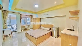STUDIO 35M2 BAN CÔNG HOÀNG HOA THÁM BÌNH THẠNH KẾ GÒ VẤP GẦN VLU, IUH