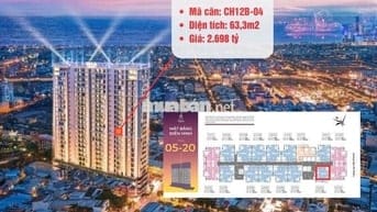 CĂN 2PN TẦNG TRUNG - VIEW THÀNH PHỐ CHỈ 2,6 TỶ SỞ HỮU