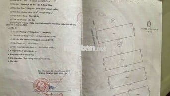 Nhà MT phố 3 lầu, tdt 350m2, 4pn, 6vs, đường Lê Hồng Phong p1 tpBL