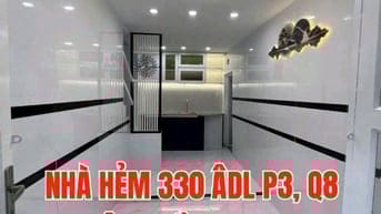 Cần bán gấp nhà mới, tuyệt đẹp, 1trệt, 2 lầu, Hẻm 330 Âu Dương Lân, P3