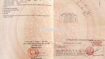 " ĐỊNH CƯ NƠI KHÁC CẦN BÁN GẤP CĂN Ở CỦ CHI - GIÁ 1,4 TỶ "