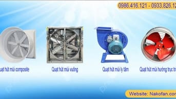 Quạt hút mùi công nghiệp nakofan