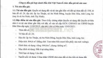 BĐS ấp An Thuận, An Ninh Đông, Đức Hòa, Long An (xã An Ninh, Tây Ninh)