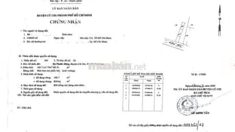 Mình cần bán nhà ở kiên cố tại huyện Củ Chi cũ