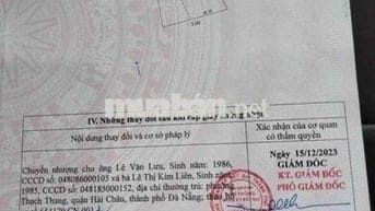 Bán đất kiệt ô tô đường Phạm Viết Chánh - Hoà Thọ Đông- Cẩm Lệ - Đà Nẵ