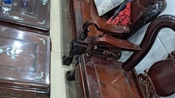 Bán bộ bàn ghế phòng khách bằng gỗ Gỏ đẹp, chất lượng. 