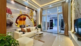 HIẾM CÓ nhà mới tinh, nội thất hiện đại, hẻm xe hơi 8m, giáp Gò Vấp