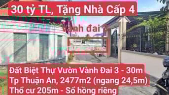 Đất Biệt Thự Vườn Giáp Vành Đai 3 Tp. Thuận An ( Thuận An Tp HCM)