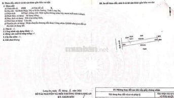 Thanh lý 1071m2 full thổ cư mặt tiền QL62 giá tốt