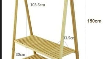 Cần bán kệ gỗ chữ A 90x150x38cm