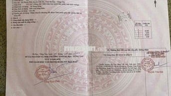 CHỦ VỪA GỬI LÔ ĐẤT NGAY ĐƯỜNG VEN BIỂN VŨNG TÀU BÌNH CHÂU CHỈ 1TỶ3