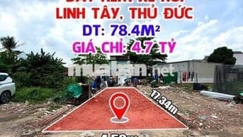 ĐẤT HẺM XE HƠI – ĐƯỜNG SỐ 9, LINH TÂY, THỦ ĐỨC – GIÁ CHỈ 4.7 TỶ