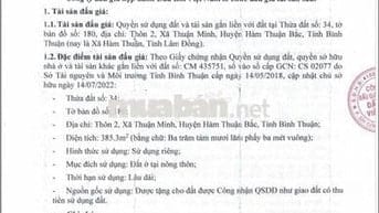 BĐS Thuận Minh, Hàm Thuận Bắc, Bình Thuận (Hàm Thuận, Lâm Đồng)