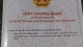 Cần bán nhà mặt tiền phường Tăng Nhơn Phú TPHCM 