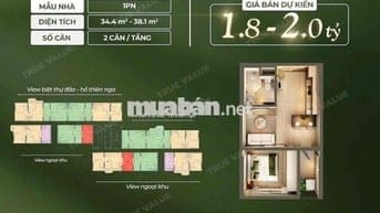 Booking chọn căn sớm Studio,1PN,2PN,3PN - 30 tháng Ân hạn gốc và lãi