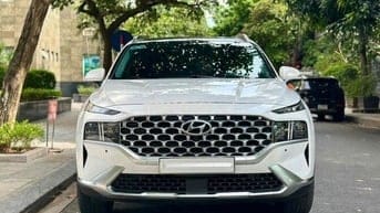 Hyundai Santafe 2.5 xăng cao cấp 2023 màu trắng