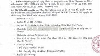 BĐS Ấp Tà Thiết, Lộc Thịnh, Lộc Ninh, Bình Phước (Lộc Thành, Đồng Nai)
