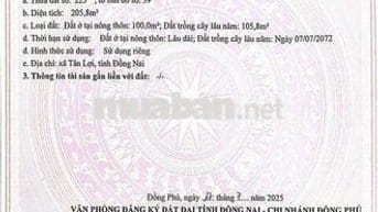 Đất gần ủy ban Tân Lợi, 6*32, giá 390