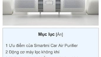 Máy lọc không khí ôtô mi mới 95%