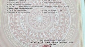 NHÀ Q8 P2 DƯƠNG BÁ TRẠC - 3.85 x 17 NỞ HẬU NHẸ - 7 CHỖ ĐỖ CỬA.