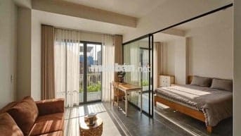 Cho thuê căn hộ studio 1PN ban công ngay công viên Hoàng Văn Thụ