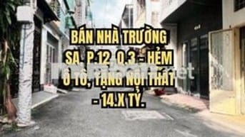 🏠 BÁN NHÀ TRƯỜNG SA, P.12, Q.3 - HẺM Ô TÔ, TẶNG NỘI THẤT - 14.X TỶ.