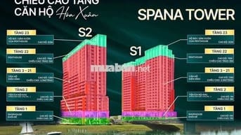 CHỈ 1 TỶ SỠ HỮU NGAY CĂN HỘ SPANA TOWER VỚI CHIẾT KHẤU LÊN ĐẾN 19%