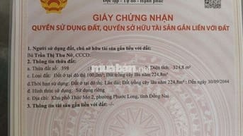 Bán đất thổ cư tỉnh Đồng Nai (Bình Phước cũ)