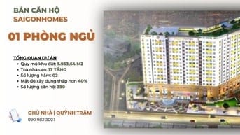 BÁN CĂN HỘ 1 PHÒNG NGỦ – TẦNG 8 – SAIGON HOME, BÌNH TÂN – GIÁ CHỈ 2 TỶ