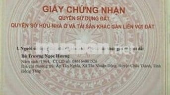 Bán Đất ở 133m2 tại Tân Ngãi, TP. Vĩnh Long, có Sổ, giá 1,3 tỉ