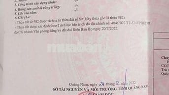 Chính chủ bán đất Điện Bàn Tây mới