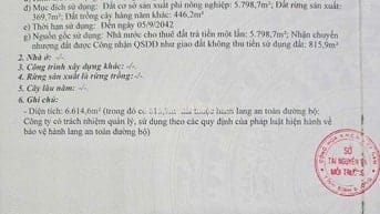 Cần bán lô đất SKC 6614m2 tại Vĩnh Tân Tân Uyên Bình Dương