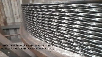 Thép Vuông Xoắn Đặc 6mm - 8mm - Liên Kết Thanh La Grating