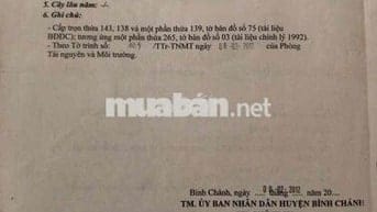 ĐẤT MẶT TIỀN 5544m xã Bình Hưng huyện Bình Chánh