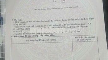 Bán đất Cổ Loa, 97 triệu/m2, 80m2, phù hợp đầu tư xây nhà ở