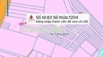 Bán gấp đất nền xã Trảng Bom(ấp2 sông trầu cũ) 900triệu gần chợ.