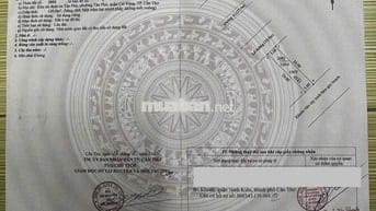 BÁN NỀN TRỤC CHÍNH A1 - KDC TÂN PHÚ, Q. CÁI RĂNG, TP CẦN THƠ