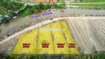 Quá Đẹp - Đất Vườn View Sông hàng F0,Diện Tích đẹp 20x50m